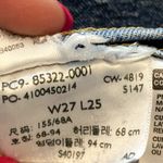 Levi's Mile High Cropped Wide Leg Jeans Button Fly Light Wash Blue 27x25 Photo 4