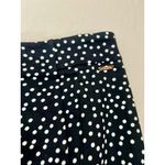 T Tahari Midi Pencil Skirt Size S Black White Polka Dot Slit Leg Tummy Control Photo 2