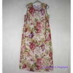 Vintage 1980's Pride&Joy Totally 80s floral‎ print sleeveless Dress Pink Size 14 Photo 1