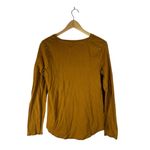 Fall Layering Earth Tones Casual Pop of Color Architect Mustard Long Sleeve Top Gold Size XL Photo 1