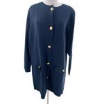 J.Crew NWT  Long Giselle Sweater Blazer Navy Size XL Photo 3