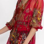 Johnny Was Feather Lark Embroidered Mesh Blouse Photo 6