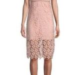 Bardot “Gemma” Lace Open Back Sheath Halter Dress blush pink size US 10 … Photo 5