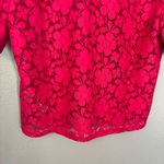 Desigual  Women’s Lace Resort Short Sleeve Button Up Shirt‎ Pink Photo 8