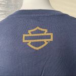 Harley Davidson Harley-Davidson Women's Retro Race Flag V-Neck Tee Size L Photo 8