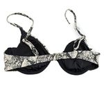 ANDIE NWT  Swim Snakeskin Print Sicily Bikini Swimsuit Top Size Medium Photo 1