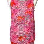 CAbi Pink Jubilee Paisley Tank Top Sleeveless Layered Top Tank Blouse Print Photo 0