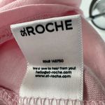 St. Roche Pink Echo Mini Dress Supima Cotton Padded Shoulders Size XL Photo 12