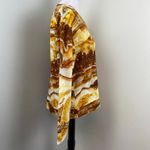 Le Superbe Anthropologie Sliced Agate Solar Topaz Print Modal Sweatshirt Large Yellow Photo 6