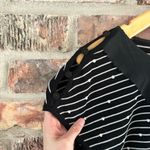 Fendi Black Stripe Knit Drop Waist Mini Dress Size 42 Photo 4