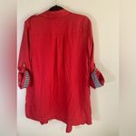 Soft Surroundings  Chelsea Blazer Red Size L‎ Photo 1