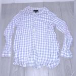 Banana Republic  Women’s Boyfriend Fit Long Sleeve Gingham Button Up Top Photo 1