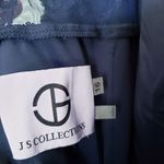 JS Collections  Navy Metallic Soutache Gown Photo 8