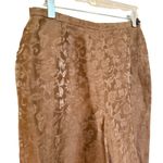Lafayette 148 Floral Brocade Linen Dress Pants Women's 6 Brown Luxury Feminine Photo 3