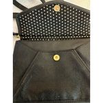 Lulu‎ by Lulu Guinness black faux leather crossbody purse Photo 3
