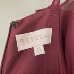 Revelry Bridesmaid Dress Halter Tank Maxi Sleeveless Size 14 Brownish Photo 2