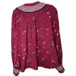 Free People  Paloma Printed Floral Prairie‎ Cottage Boho Blouse Size S Petite Photo 6