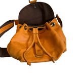 Ay Guey (famous brand in Mexico) Leather Bucket Shoulder Bag Brown Photo 10