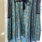 Style & Co Bohemian Teal and Black Dress Photo 3