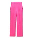 ZARA  Pink Satin Effect Dress Pants(Size Small) Photo 1