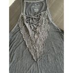 American Eagle American‎ Eagle Vintage Y2K Lace Trim Cami Tank Small Spaghetti Strap Milkmaid Photo 1
