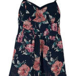 Xhilaration Coquette Garden Floral Romper with Empire Waist & Built-In Bra – Size M Photo 0