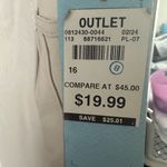 IZOD  Women's Light Beige Capris Photo 2