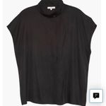 Vince Stand Collar Silk Blend Shirt Size XS Photo 4