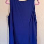 Bob Mackie  Blue Tank Top Womens M Sleeveless Blouse Layering Closet Staple Photo 7