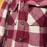 Plaid Shacket Red Size M Photo 3