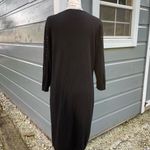 Ann Taylor  Black Long Sleeve Rhinestone Sweater Dress‎ Photo 1