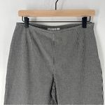 Petite Sophisticate  Gingham‎ Stretch Cotton High Rise Embroidered Crop Pant 10 Photo 2