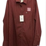 Ariat Women’s Kirby Stretch Fired Brick Pinstripe Button Down Shirt Size 1X NWT Photo 1