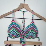 Arizona Jeans Colorful Bikini‎ Striped Full Coverage Two Piece Swimsuit Photo 1