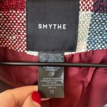 Smythe Dutchess Plaid Tweed Single Button Blazer Red Blue White Size 10 Photo 1