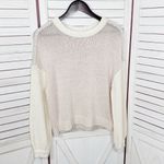 Gentle Fawn  SoHo TriTone Colorblock Pullover Sweater Tan Cream Small Photo 8