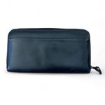 Etienne Aigner  black leather long wallet with zipper closure and card slots Photo 1