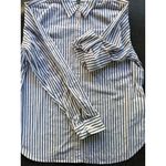 Lauren Ralph Lauren Jeans Co. Womens XL Button Up Shirt Stripe Top Blue White Photo 6