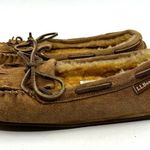 L.L.Bean Brown Suede and Shearling Moccasins Women's 7 US Photo 1