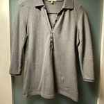 Burberry Gray Button Down Women's Shirt Photo 0