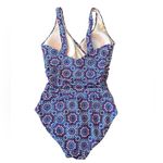 Boden Talamanca One Piece Swimsuit Navy Blue Scoop Neck Size 4 Classic Coastal Photo 2