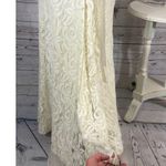 Betsy and Adam  formal lace sleevless dress with silver jeweled satin belt size 10 Photo 10