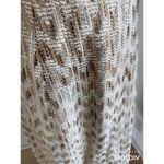 Vintage 60s Mod Dress Made USA Neutral Size Small Twee Secretary Boucle neck Tie Tan Photo 5