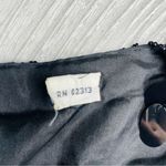 Vintage sequin beaded fringe cardigan sweater shirt black large formal dressy Photo 5