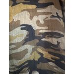 Sanctuary Green Camo Short Sleeve Front Tie Knot Button Down Shirt Women Sz S Photo 7