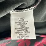 Crave fame  Juniors Ruched-Front Mesh Sleeve Top Red Black Floral Size XS NEW‎ Photo 5