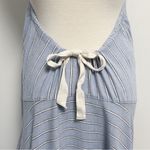 Free People  Blue White Stripe No Rush Halter Sleeveless Midi Dress Large New Photo 5