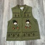 heirloom collectibles Heirloom Collectible Christmas Collection Fill Zip Sweater Vest Size XL Photo 0