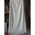 Retrofête  Olivia Sequin Halter Midi Dress White Womens Size Medium Photo 7