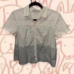 Madewell X the denim project stripe-mix seam button down Photo 2